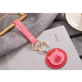 ALibaba Keychain Keychain Only Faux Leather Pig Key Chain with Strap, Tassel and Rooterville Logo!*