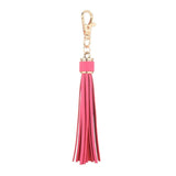 ALibaba Keychain Pink Tassel Keychain Faux Leather Pig Key Chain with Strap, Tassel and Rooterville Logo!*