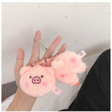 Alibaba Keychain Plush Pig Butt and Face Key Chains Purse Decorations Pin