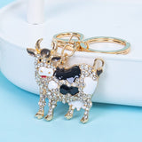 Alibaba Keychains Black Cow Keychains Bling for Bovine Lovers!*