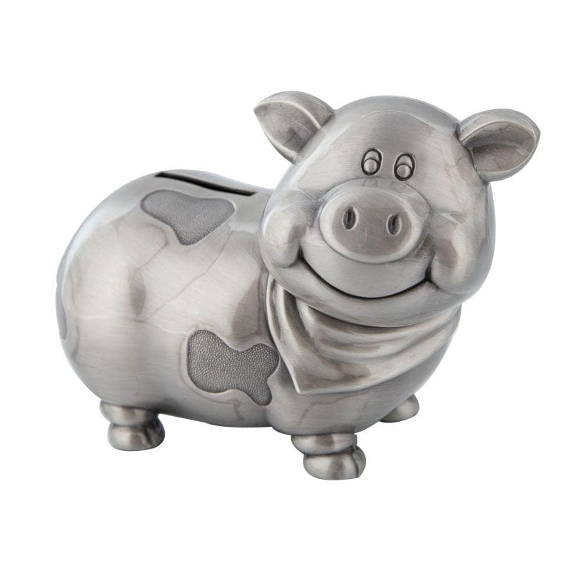 Alibaba Kids Lrg Pig Pewter Pig & Cow Piggy Coin Banks-Unique and CUTE!  ONLY at TPP!