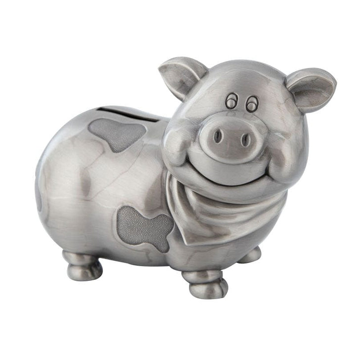 Alibaba Kids Lrg Pig Pewter Pig & Cow Piggy Coin Banks-Unique and CUTE!  ONLY at TPP!