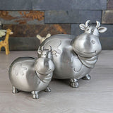 Alibaba Kids Pewter Cow Pewter Pig & Cow Piggy Coin Banks-Unique and CUTE!  ONLY at TPP!