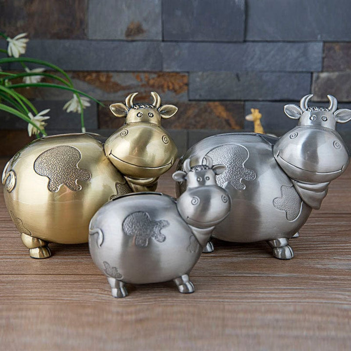 Alibaba Kids Pewter Pig & Cow Piggy Coin Banks-Unique and CUTE!  ONLY at TPP!