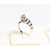 Alibaba - King He Fine Fashion Jewelry-Ring Chinese Zodiac Animal Rings Sterling Silver Sparkly!