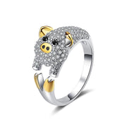 Chinese Zodiac Animal Rings Sterling Silver Sparkly!