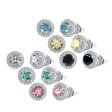 Alibaba - Koko moissanite necklace Moissanite Halo Jewelry 1ct Center Stone, 925 Sterling Silver Colors Available!