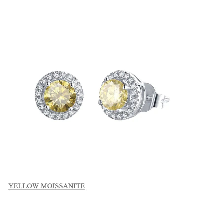 Alibaba - Koko moissanite necklace Moissanite Halo Jewelry 1ct Center Stone, 925 Sterling Silver Colors Available!