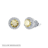 Alibaba - Koko moissanite necklace Moissanite Halo Jewelry 1ct Center Stone, 925 Sterling Silver Colors Available!
