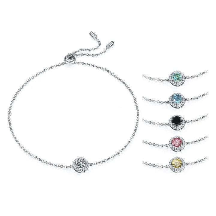 Alibaba - Koko moissanite necklace Moissanite Halo Jewelry 1ct Center Stone, 925 Sterling Silver Colors Available!