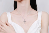 Alibaba moissanite necklace 3.6ctw Special Buy!  Moissanite Cross Pendant 925 Sterling Silver 1.26ctw and 3.6ctw