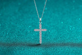 Alibaba moissanite necklace Special Buy!  Moissanite Cross Pendant 925 Sterling Silver 1.26ctw and 3.6ctw