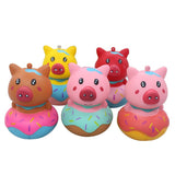 Alibaba Pig in a Donut Squishy Stress Reliever So Cute!  Extra Sprinkles and NO Calories!