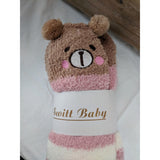 Alibaba Socks Pastel Pink Bear Thigh High Fuzzy Plush Socks, Leggings Adorable Animals to Keep Legs Warm! *