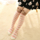 Alibaba Socks Thigh High Fuzzy Plush Socks, Leggings Adorable Animals to Keep Legs Warm! *