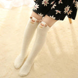 Alibaba Socks Thigh High Fuzzy Plush Socks, Leggings Adorable Animals to Keep Legs Warm! *