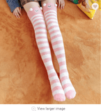 Alibaba Socks Thigh High Fuzzy Plush Socks, Leggings Adorable Animals to Keep Legs Warm! *