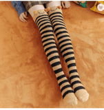 Alibaba Socks Thigh High Fuzzy Plush Socks, Leggings Adorable Animals to Keep Legs Warm! *