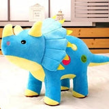 Alibaba Stuffed dinosaur Blue Baby Triceratops Plush Stuffed Animal - 16"