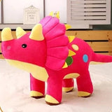 Alibaba Stuffed dinosaur Pink Baby Triceratops Plush Stuffed Animal - 16"