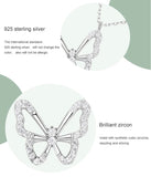 AliExpress-Alimay Butterfly Necklace Elegant Butterfly Necklaces and Ring in Fine 925 Sterling Silver with CZ