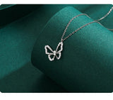 AliExpress-Alimay Butterfly Necklace Elegant Butterfly Necklaces and Ring in Fine 925 Sterling Silver with CZ