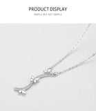 AliExpress-Alimay Butterfly Necklace Elegant Butterfly Necklaces and Ring in Fine 925 Sterling Silver with CZ