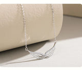 AliExpress Angel Wings Necklace Angel Wings Bar Necklace Sterling Silver Dainty