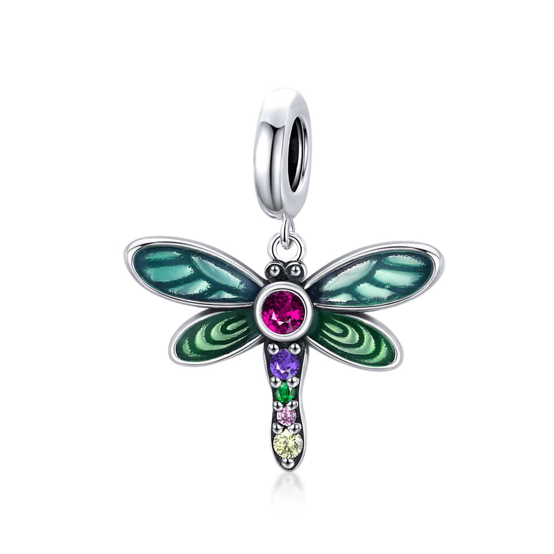 AliExpress - bamoer Charms Colorful Dragonfly Charms or Pendants Sterling Silver 925