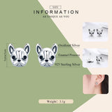 AliExpress - bamoer Earrings French Bulldog Stud Earrings - Sterling Silver