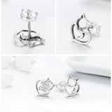 AliExpress Cat Jewelry Earrings, Solid 925 Silver Cat Jewelry Sterling Silver-SET Ring/Necklace/Earrings for the Cat Lovers in Your Life (maybe YOU?)