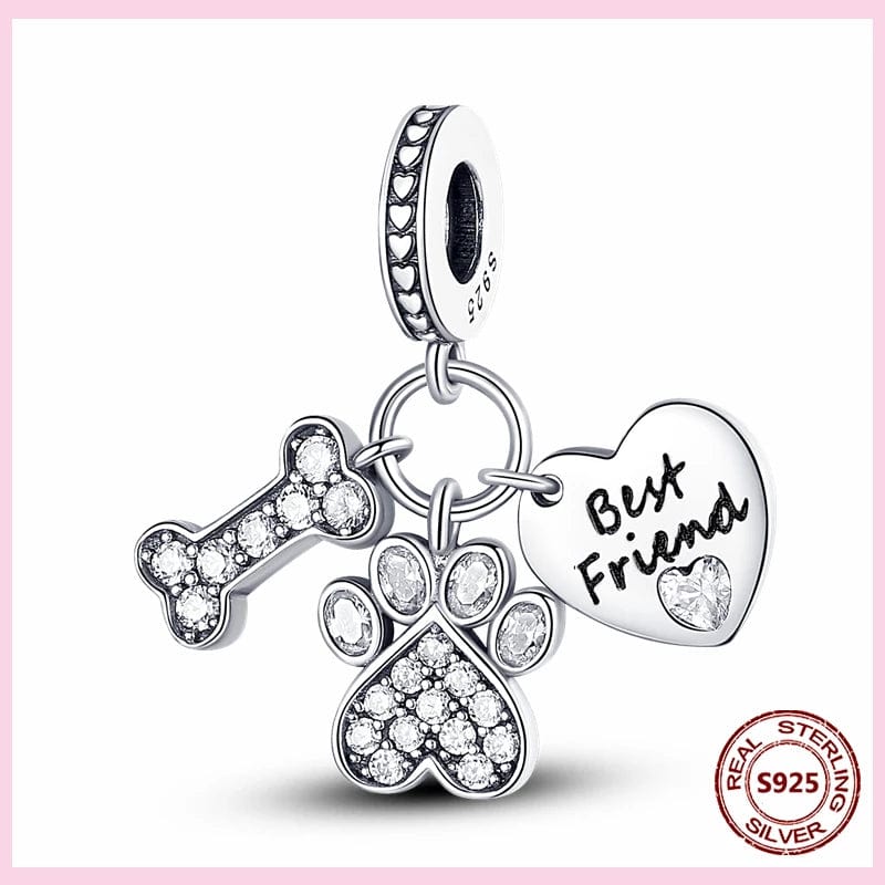 aliexpress Charms Best Friend Dog Charm Collection Pandora Style Charms Sterling Silver Boston, Frenchie, Chi, Schnauzer, Puppy