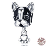 aliexpress Charms Boston with paw Dog Charm Collection Pandora Style Charms Sterling Silver Boston, Frenchie, Chi, Schnauzer, Puppy