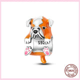 aliexpress Charms Bulldog Hang On Dog Charm Collection Pandora Style Charms Sterling Silver Boston, Frenchie, Chi, Schnauzer, Puppy