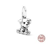 aliexpress Charms Cute Sitting Puppy Dog Charm Collection Pandora Style Charms Sterling Silver Boston, Frenchie, Chi, Schnauzer, Puppy