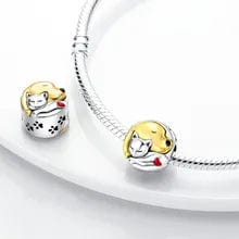 aliexpress Charms Dog and Cat BiColor Dog Charm Collection Pandora Style Charms Sterling Silver Boston, Frenchie, Chi, Schnauzer, Puppy