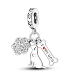 aliexpress Charms Love My Dog Dog Charm Collection Pandora Style Charms Sterling Silver Boston, Frenchie, Chi, Schnauzer, Puppy