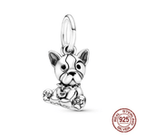 aliexpress Charms Sitting Bulldog Puppy Dog Charm Collection Pandora Style Charms Sterling Silver Boston, Frenchie, Chi, Schnauzer, Puppy