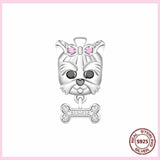 aliexpress Charms Yorkie Dog Charm Collection Pandora Style Charms Sterling Silver Boston, Frenchie, Chi, Schnauzer, Puppy