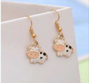 AliExpress Earrings Cow Earrings-Cute Fashion Bovine Earrings!*