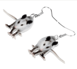 AliExpress Earrings Opossum Acrylic Earrings and keychains-Realistic Cute Opossums!