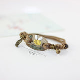 AliExpress Fashion Bracelets Ceramic Bee Charm Bracelet Bronze Mens/Ladies Wristband Bangle, So CUTE!