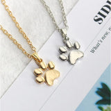 AliExpress Fashion Necklace Silver Pet Paw Necklaces Silver or Gold Tone, Affordable Fashion Jewelry