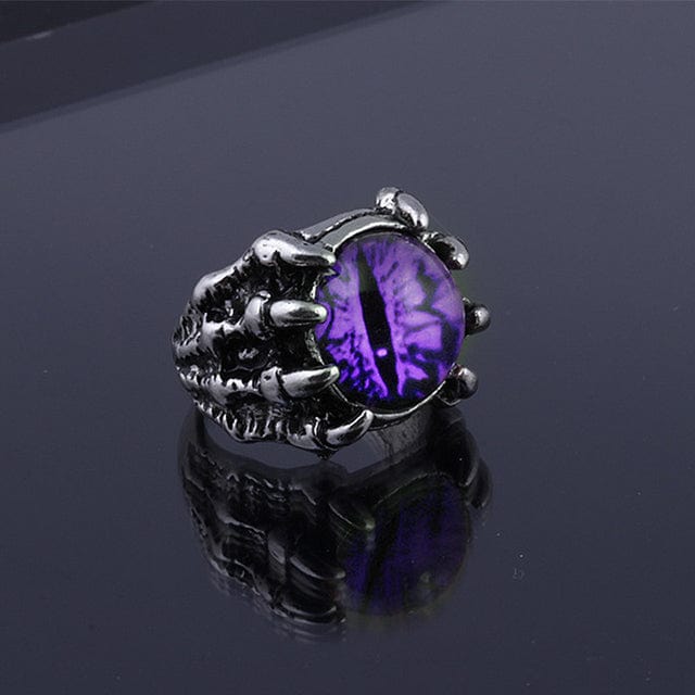 AliExpress Fashion Ring Purple Colorful Eye in Bony Claws Ring- 4 Colors!  Very Cool!