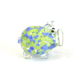 AliExpress Figurines 13 Blue Green Spots Murano Glass Handblown Piggy Assortment