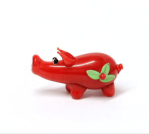 AliExpress Figurines Murano Glass Handblown Piggy Assortment