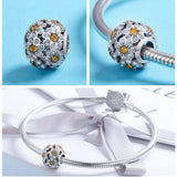 AliExpress Fine Fashion Jewelry Bracelet Dazzling Daisy Charm Honey Bee Charms Sterling Silver-Pandora Style