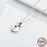 AliExpress Fine Fashion Jewelry-Necklace Dolphin Necklaces (4 Styles) in 925 Silver with Blue Cubic Zirconia