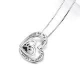 AliExpress Fine Fashion Jewelry-Necklace Sterling Silver Paw & Heart-Pet Necklaces, Rings for Remembrance of Beloved Pets