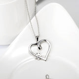 AliExpress Fine Fashion Jewelry-Necklace Sterling Silver Paw & Heart-Pet Necklaces, Rings for Remembrance of Beloved Pets